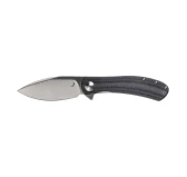 Nóż Składany Trollsky Knives Mandu EVO MTE008 Liner Lock, Satin 14C28N, Black Micarta