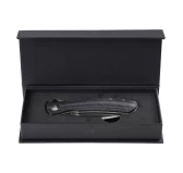 Nóż Składany Trollsky Knives Mandu EVO MTE008 Liner Lock, Satin 14C28N, Black Micarta