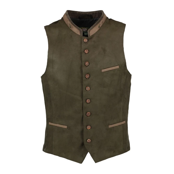 Kamizelka myśliwska OS-Trachten męska ciemnozielona - imag24.pl