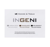 Nóż składany MK Knives & Tools Ingeni Urban Gray – klinga S90V, tytanowa rękojeść, Frame Lock