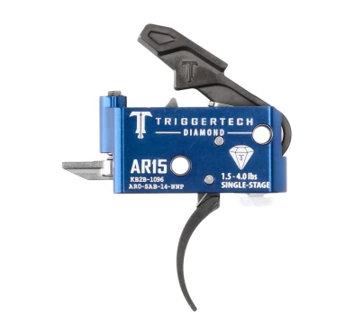 Spust Triggertech AR15 Diamond PVD Black Curved - Jednostopniowy