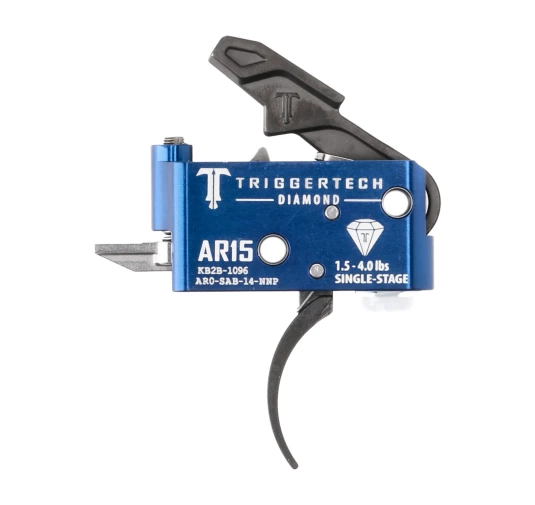 Spust Triggertech AR15 Diamond PVD Black Curved - Jednostopniowy