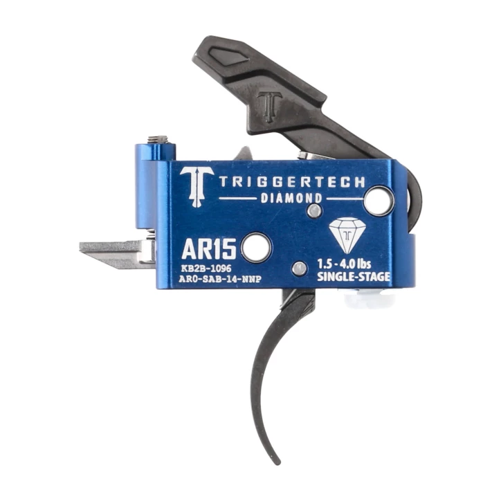 Spust Triggertech AR15 Diamond PVD Black Curved - Jednostopniowy