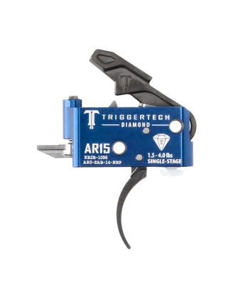 Spust Triggertech AR15 Diamond PVD Black Curved - Jednostopniowy