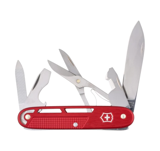 Scyzoryk Victorinox Alox Refined Synergy X 0.8226.20 Czerwony - 10 funkcji, klips EDC