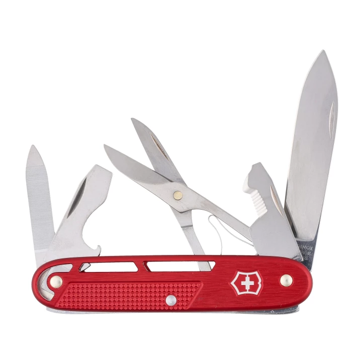 Scyzoryk Victorinox Alox Refined Synergy X 0.8226.20 Czerwony - 10 funkcji, klips EDC