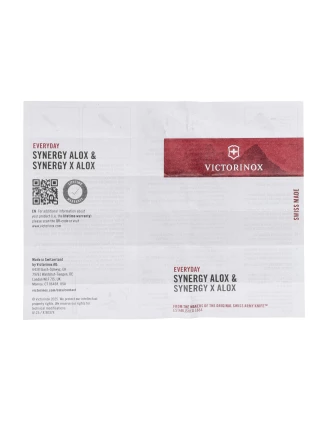 Scyzoryk Victorinox Alox Refined Synergy X 0.8226.20 Czerwony - 10 funkcji, klips EDC