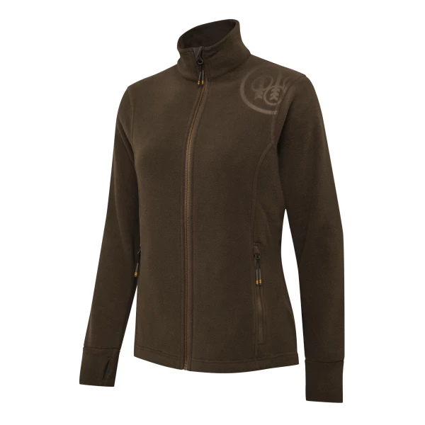 Beretta HP Logo Full Zip – Damska Bluza Polarowa, Brązowa L