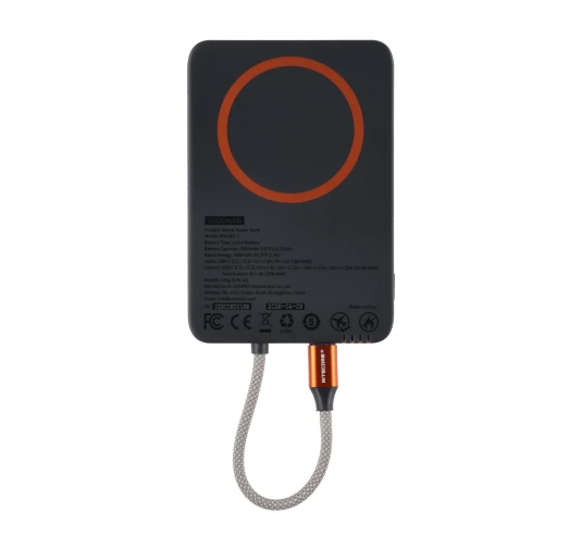 Nitecore Pocket 5 Alloy Orange – Power Bank 5000 mAh z MagSafe