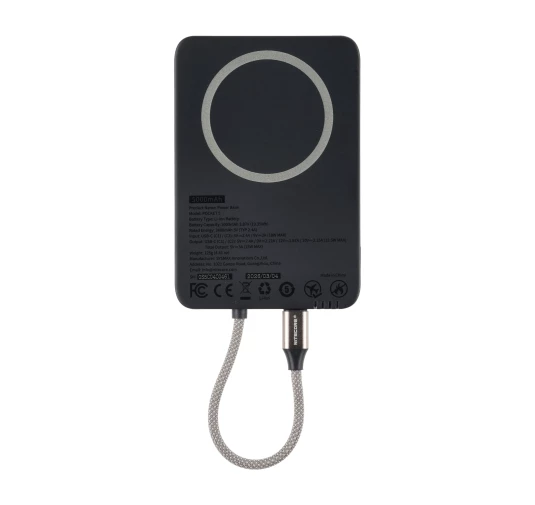 Nitecore Pocket 5 Power Bank 5000 mAh | MagSafe | IPX7 Szary