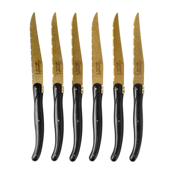 Laguiole Noże do Steków Gold Stonewash 6 szt. | imag24.pl