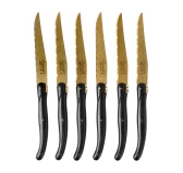 Laguiole Noże do Steków Gold Stonewash 6 szt.