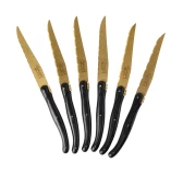Laguiole Noże do Steków Gold Stonewash 6 szt.