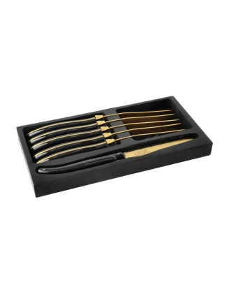 Laguiole Noże do Steków Gold Stonewash 6 szt. | imag24.pl