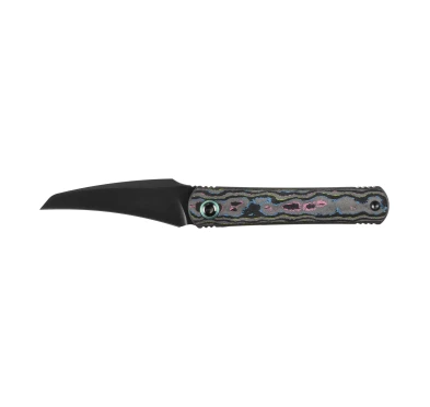 Nóż składany Kizer Feist 3 ZX-3499.3A3 - Ostrze Hawkbill CPM S90V, Tytan