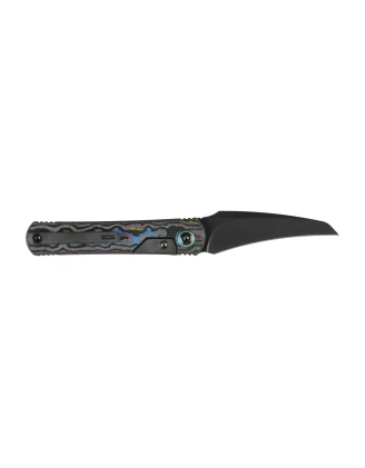 Nóż składany Kizer Feist 3 ZX-3499.3A3 - Ostrze Hawkbill CPM S90V, Tytan