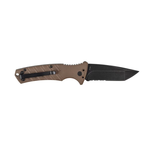 Nóż składany Boker Plus Strike Tanto Combo Coyote 01BO425