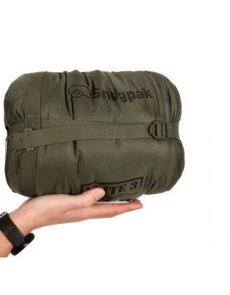 Śpiwór Snugpak Softie 3 Merlin oliwkowy dla praworęcznych rozmiar krótki