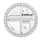 Protraktor kątomierz mapowy V4
