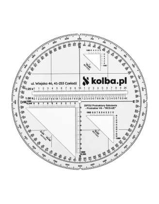 Protraktor kątomierz mapowy V4