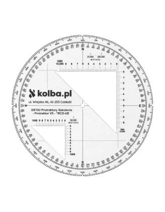 Protraktor kątomierz mapowy V5