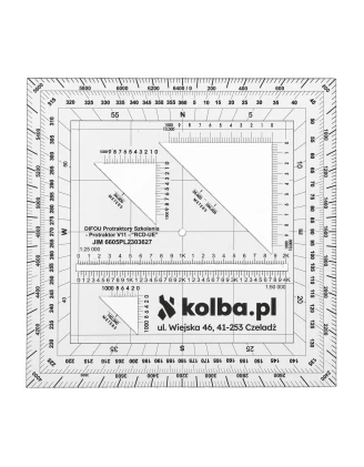 Protraktor kątomierz mapowy V11