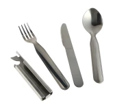 Outrest Foodkit 4w1 – Składany Zestaw Sztućców Turystycznych