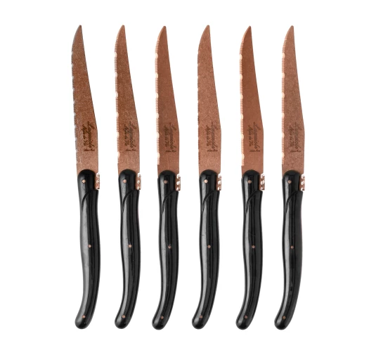 Laguiole Prestige Line Copper Stonewash – 6 Noży do Steków | imag24.pl