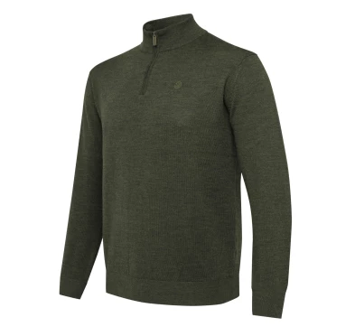 Sweter męski Beretta Merino Half Zip Zielony | imag24.pl