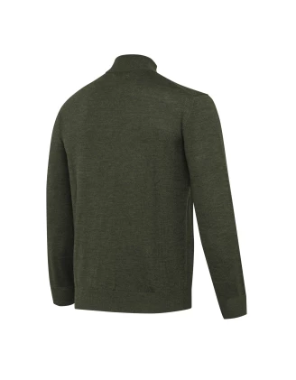 Sweter męski Beretta Merino Half Zip Zielony | imag24.pl