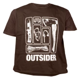 Koszulka męska TigerWood Outsider brązowa 2XL Koszulka męska TigerWood Outsider brązowa 2XL