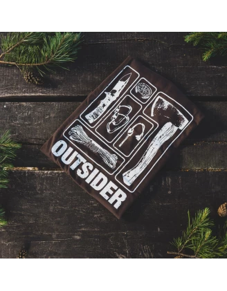 Koszulka męska TigerWood Outsider brązowa 2XL - bawełna 180g/m² | imag24.pl