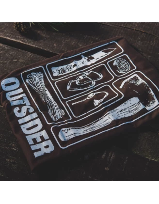 Koszulka męska TigerWood Outsider brązowa 2XL - bawełna 180g/m² | imag24.pl