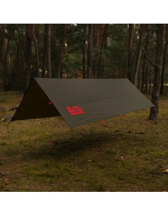 Tarp TigerWood RedLine 3x2 oliwkowy | Płachta biwakowa 10000mm
