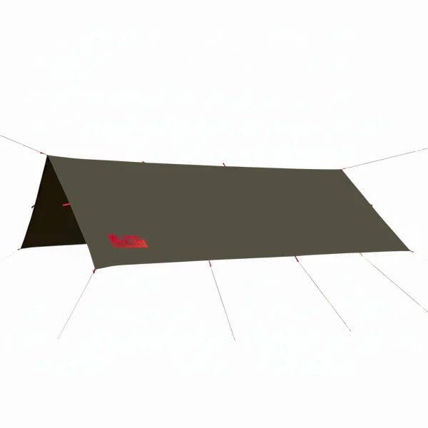 Tarp TigerWood RedLine 3x4 Oliwkowy – Płachta Biwakowa Całoroczna