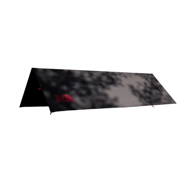 Tarp TigerWood RedLine 3x2m Czarny - Wodoodporna Płachta Biwakowa