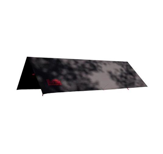 Tarp TigerWood RedLine 3x2m Czarny - Wodoodporna Płachta Biwakowa