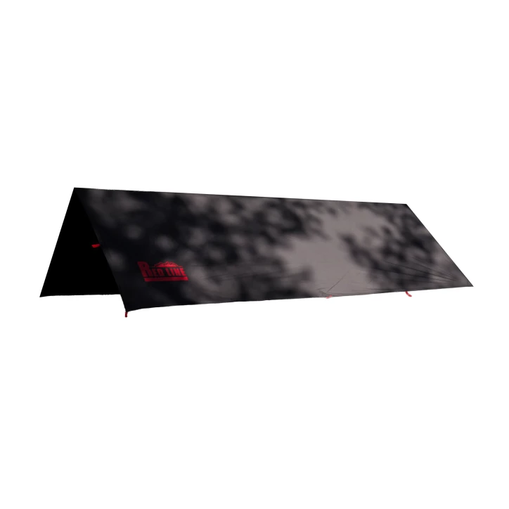 Tarp TigerWood RedLine 3x2m Czarny - Wodoodporna Płachta Biwakowa
