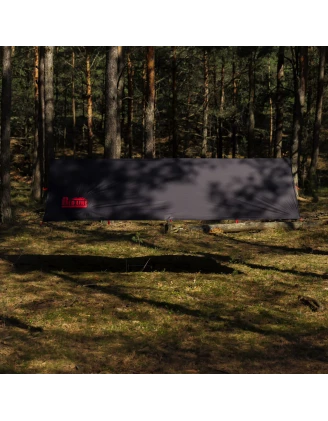 Tarp TigerWood RedLine 3x2m Czarny - Wodoodporna Płachta Biwakowa