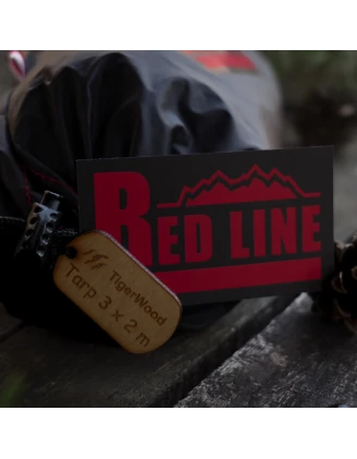 Tarp TigerWood RedLine 3x2m Czarny - Wodoodporna Płachta Biwakowa