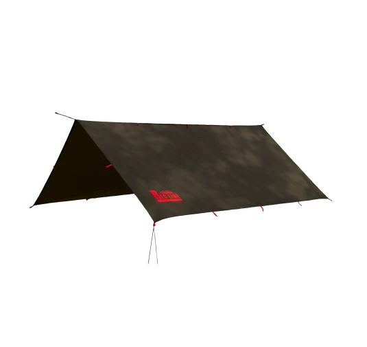 Tarp TigerWood RedLine 3x3 m Oliwkowy - Płachta Biwakowa 10000 mm