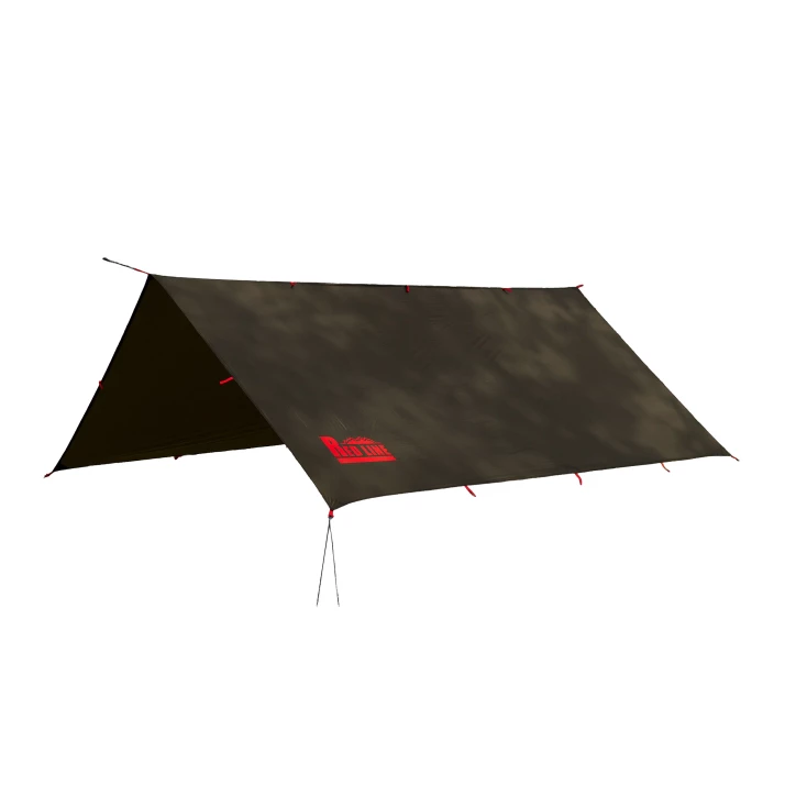 Tarp TigerWood RedLine 3x3 m Oliwkowy - Płachta Biwakowa 10000 mm