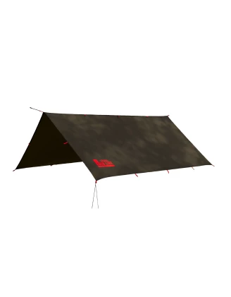 Tarp TigerWood RedLine 3x3 m Oliwkowy - Płachta Biwakowa 10000 mm