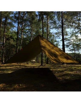 Tarp TigerWood RedLine 3x3 m Oliwkowy - Płachta Biwakowa 10000 mm