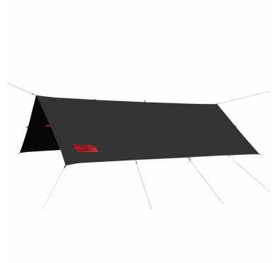 Tarp TigerWood RedLine 3x4m Czarny | Płachta Biwakowa Outdoor Survival 10000mm
