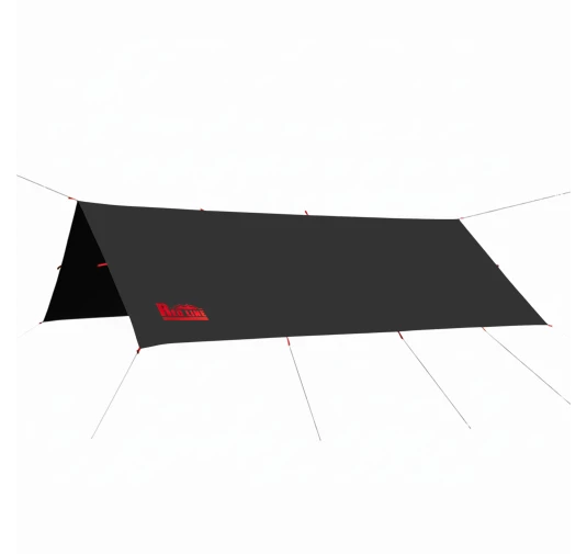 Tarp TigerWood RedLine 3x4m Czarny | Płachta Biwakowa Outdoor Survival 10000mm