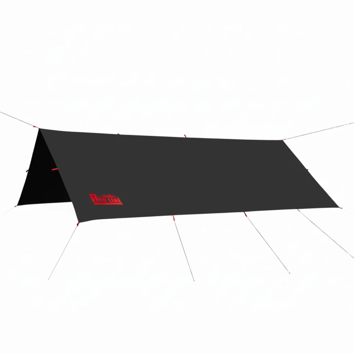 Tarp TigerWood RedLine 3x4m Czarny | Płachta Biwakowa Outdoor Survival 10000mm