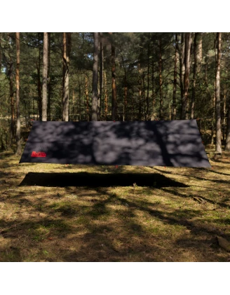 Tarp TigerWood RedLine 3x4m Czarny | Płachta Biwakowa Outdoor Survival 10000mm
