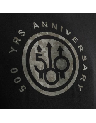 Koszulka męska Beretta 500 Years Anniversary M - Czarna Bawełna Slim Fit