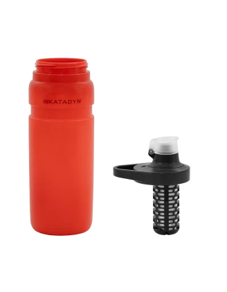 Butelka filtrująca Katadyn BeFree AC 0,7l czerwona - Outdoor, Survival, EDC